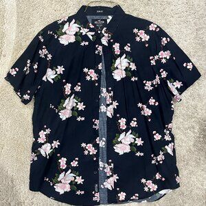 HOLLISTER Floral Summer Button Shirt XL